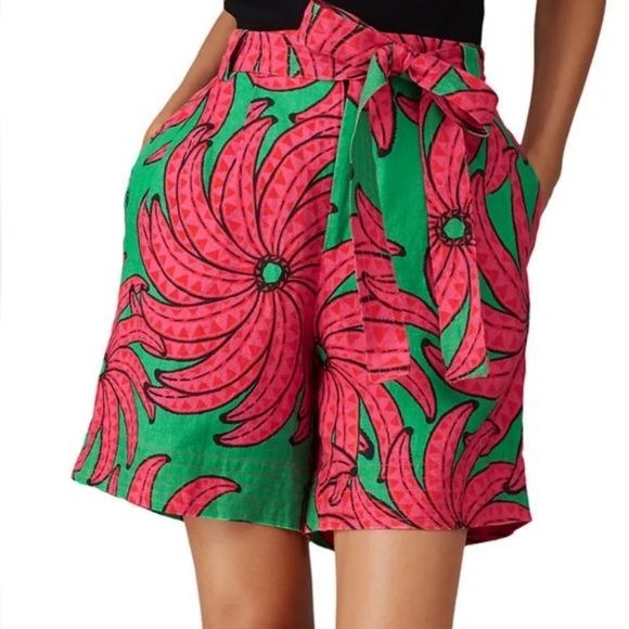 Farm Rio Banana Pitta Linen Shorts - Picture 2 of 6